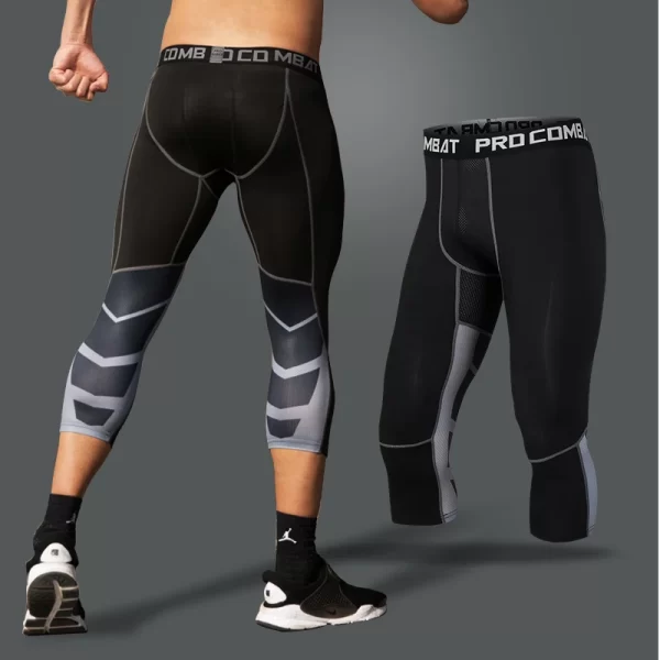 Men's Lycra Compression Pants Cycling Running Basketball Soccer Elasticity Sweatpants Fitness Tights Legging Trousers Rash Guard - Image 16