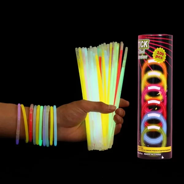 100pcs night glow party supplies with connectors, children's or adult party glow necklaces and bracelets party decoration  glow - Image 3