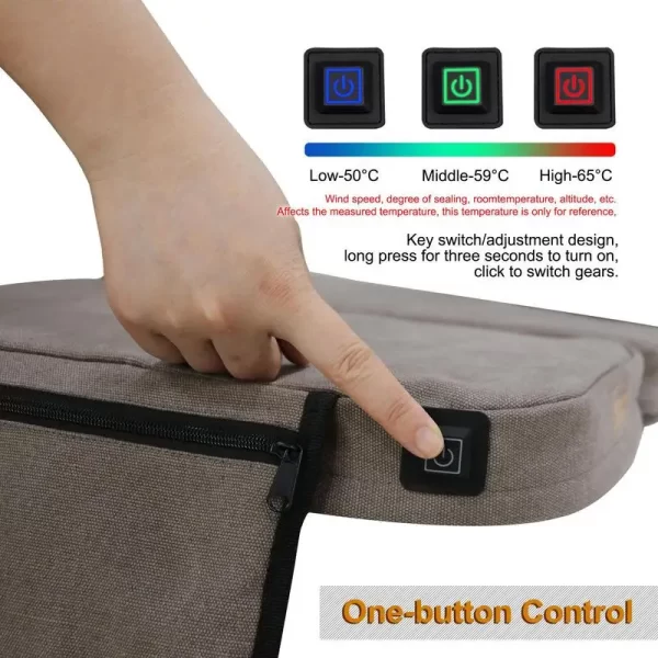 Heated Chair Cushion Heating Pad Stadium Seat Cushion Foldable Bleacher Outdoor Sports Offices Traveling Home Camping Fishing - Image 4