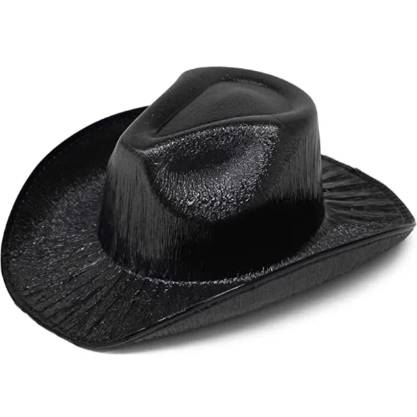 New Arrival Pearlescent Cowboy Hat Dance Costume Decorate Glowing Cowgirl Cap Glowing For Neon NightClub - Image 20