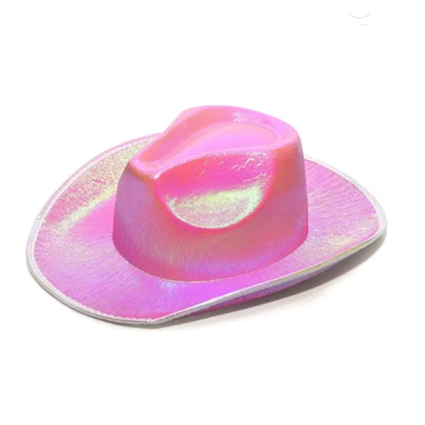 New Arrival Pearlescent Cowboy Hat Dance Costume Decorate Glowing Cowgirl Cap Glowing For Neon NightClub - Image 19