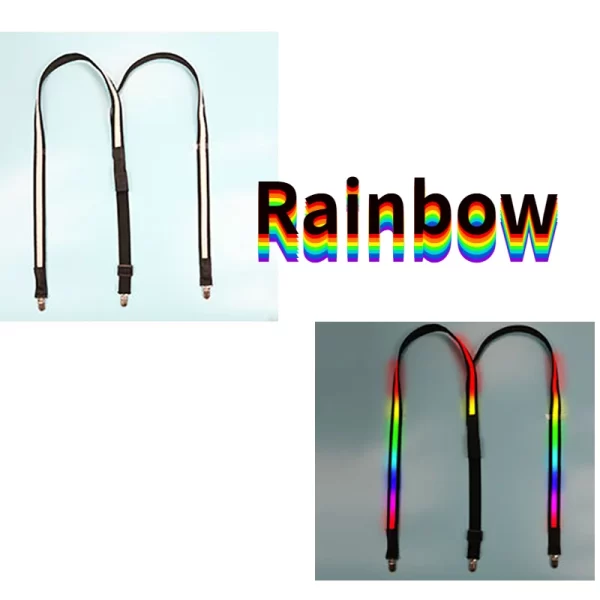 Light Up Men's Led Suspenders Bow Tie Perfect For Music Suspenders Illuminated Led Festival Costume Party - Image 21