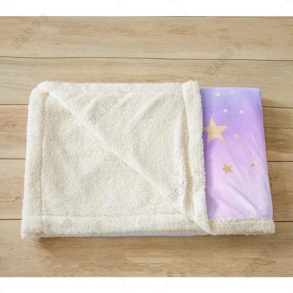 Baseball Throw Blanket Cute Cat Playing Baseball - Image 3