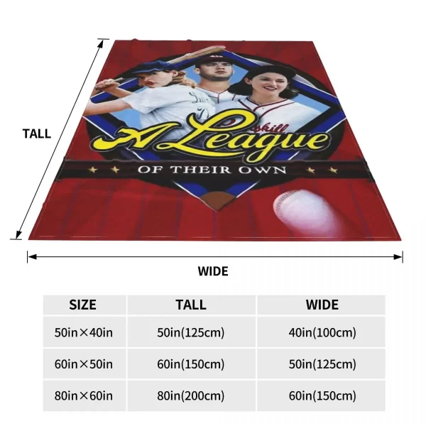 A League Of Their Own Baseball Blankets Flannel Awesome Soft Throw Blanket for Bedspread All Season - Image 5