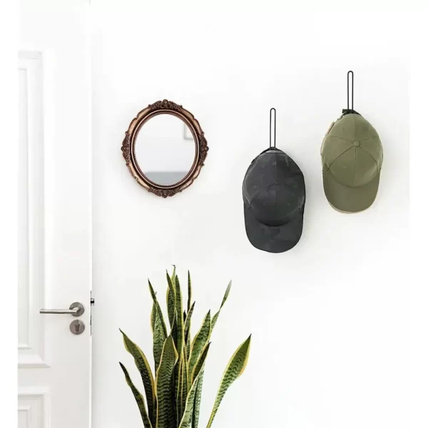 Hat Storage Stand Baseball Cap Storage Racks with Long Hooks for Wall Organization Anti-slip L-shaped for Hats for Umbrellas - Image 5