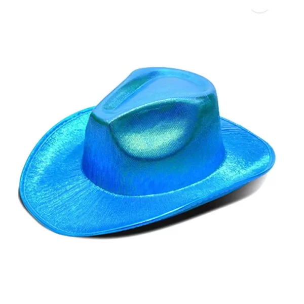 New Arrival Pearlescent Cowboy Hat Dance Costume Decorate Glowing Cowgirl Cap Glowing For Neon NightClub - Image 18