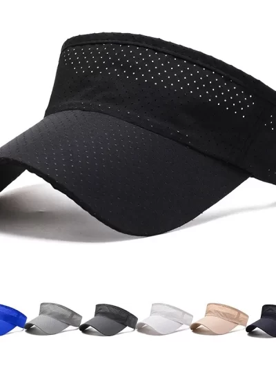 Summer Breathable Air Sun Hats Men Women Adjustable Visor UV Protection Top Empty Solid Sports Tennis Running Sunscreen Cap Hat