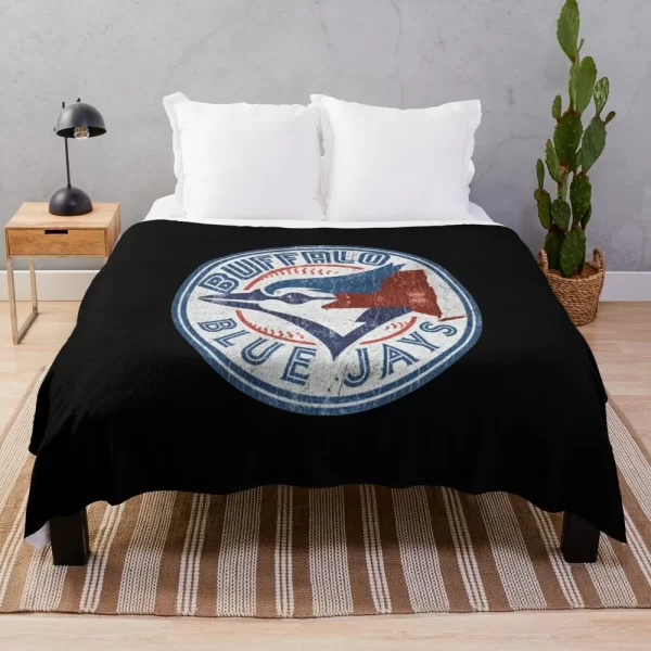Buffalo Blue Jays Baseball Throw Blanket Single Blanket