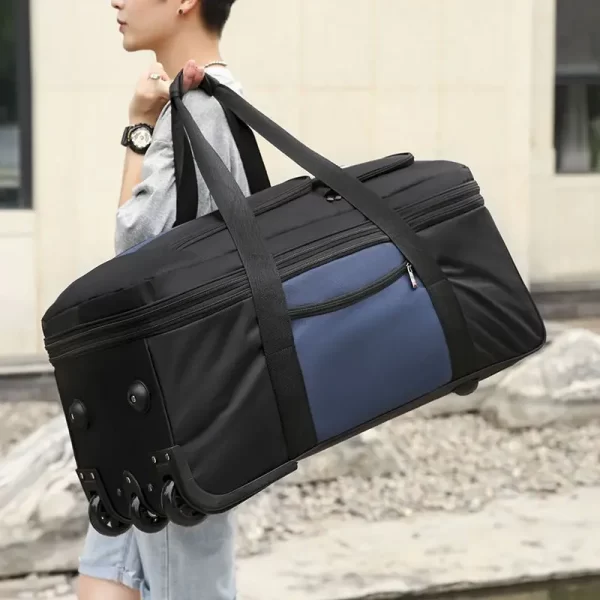 Super Large Capacity Trolley Bag Wheeled Storage Bag Carry-on Luggage Travel Suitcase Bag Oxford Waterproof Rolling Luggage - Image 5