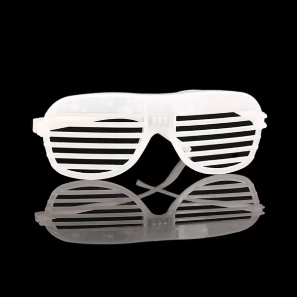 Glow in the Dark LED Eyeglasses 6 Neon Colors Blinds Lampshade Glasses Christmas Mardi Gras - Image 11