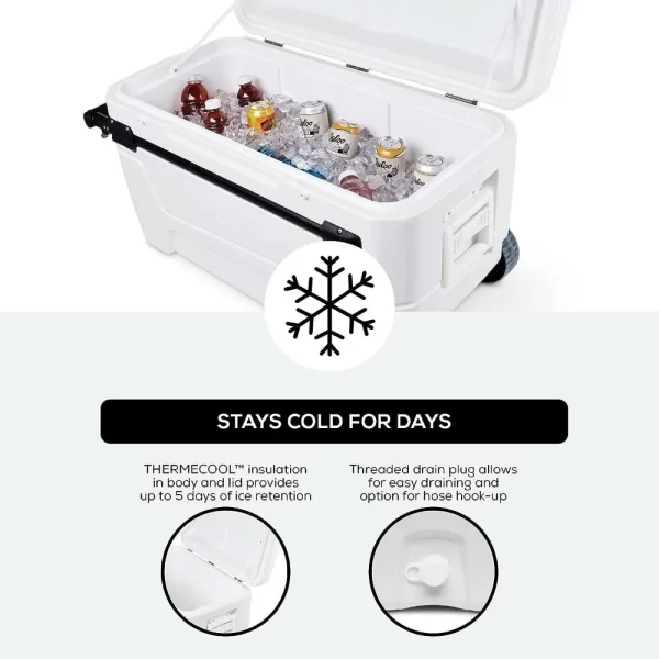 Igloo 110qt Sportsman Cooler Freight Free Box Camping Portable Camp Cooking Supplies Hiking Sports Entertainment - Image 4