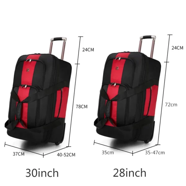 Super Large Capacity Trolley Bag Wheeled Storage Bag Carry-on Luggage Travel Suitcase Bag Oxford Waterproof Rolling Luggage - Image 6