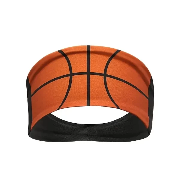 1PC Sporty Style Headbands for Women - Football, Basketball, Volleyball, Softball Patterns - Anti-Slip, Sweat-Absorbing - Image 2