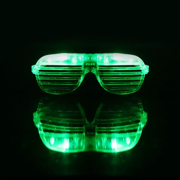 Glow in the Dark LED Eyeglasses 6 Neon Colors Blinds Lampshade Glasses Christmas Mardi Gras - Image 10