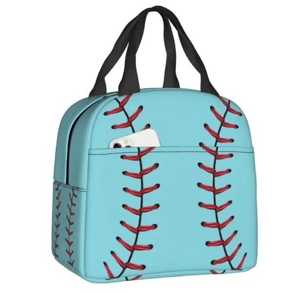 Baseball Ball Sport Insulated Lunch Bag for Outdoor Picnic Portable Thermal Cooler Lunch Box Women Food Container Tote Bags - Image 18