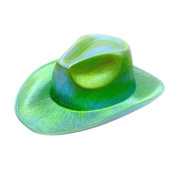 New Arrival Pearlescent Cowboy Hat Dance Costume Decorate Glowing Cowgirl Cap Glowing For Neon NightClub - Image 15