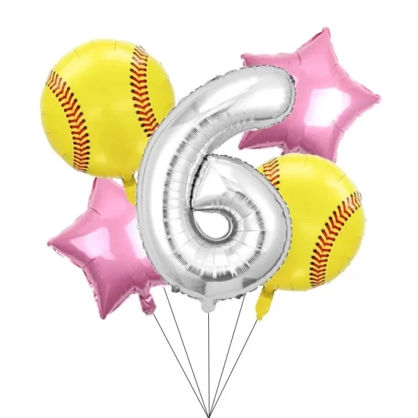Disney 32 inch digital balloon 18 inch baseball modeling children's birthday party balloon set - Image 4