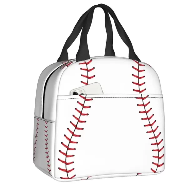 Baseball Sport Pattern Lunch Bag Leakproof Thermal Cooler Insulated Lunch Box For Women Kids Work Picnic Travel Food Tote Bags - Image 25