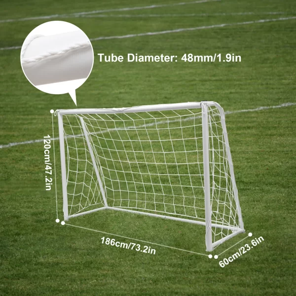Metal Soccer Goal Soccer Goal for Backyard 6x4 FT - Image 2