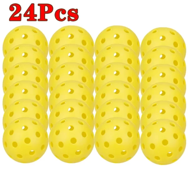 Pickleball 74MM Durable 40 Holes Outdoor 6/12/24Pcs Pickleballs 26g Outdoor for Competition pickleball Packs of Pickleballs - Image 3