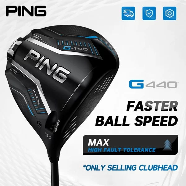 PING Golf Clubs MAX G440 Men's Driver Golf NO.1 Wood 9/10.5 Degree Graphite shaft with Head covers Long Distance (only head)