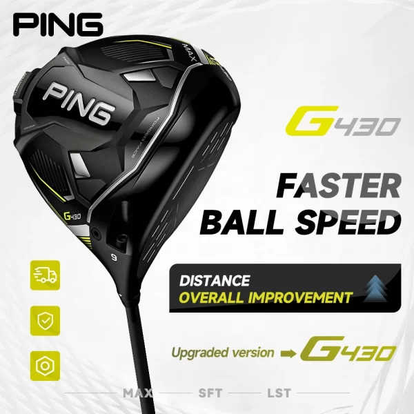 PING Golf Clubs G430 MAX Driver Golf 1 Wood 9/10.5 Degree with R/SR/S Graphite Shaft with Headcovers - Image 2