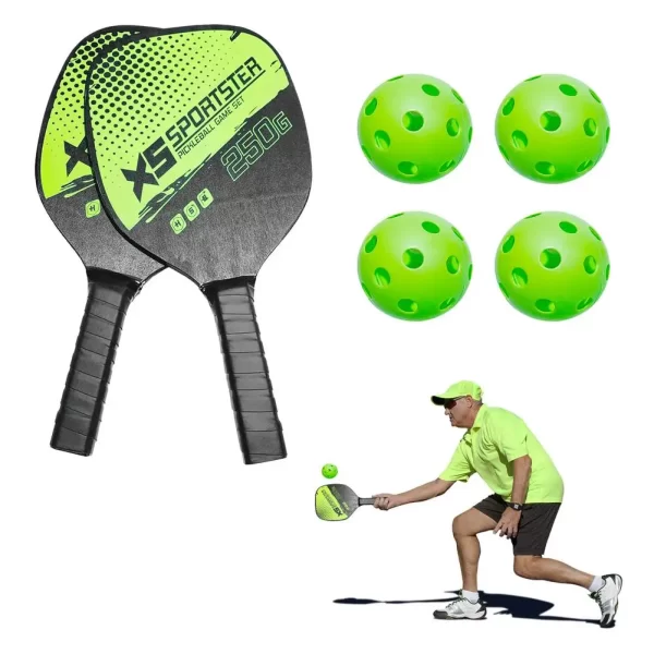 Pickleball ​Paddle Set With 4 Balls for Children - Image 3