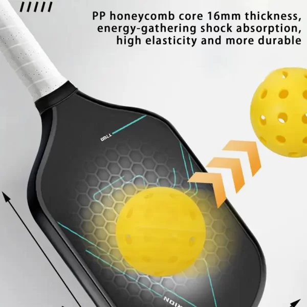 Lightweight Textured Carbon Fiber Pickleball Paddles - Image 6