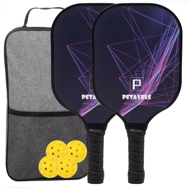 Fiberglass Surface Pickleball Paddle Set - Image 3