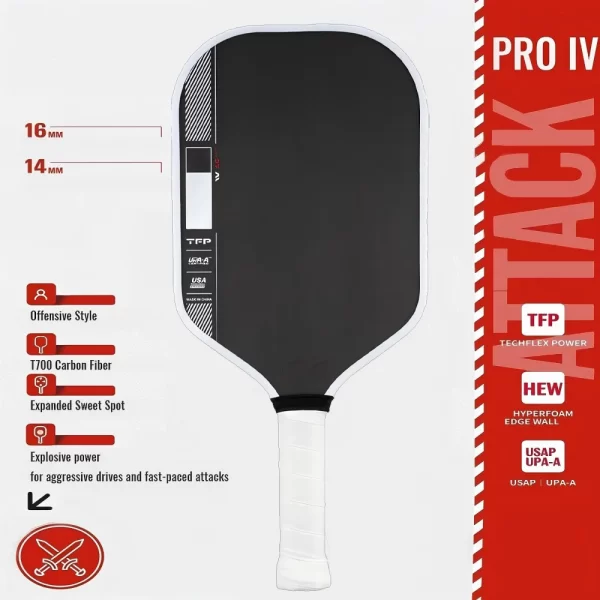 Perseus Pro IV Pickleball Paddle - Image 2