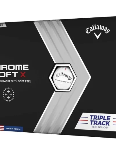 Callaway Golf Chrome Soft X Golf Balls Triple Track (Yellow