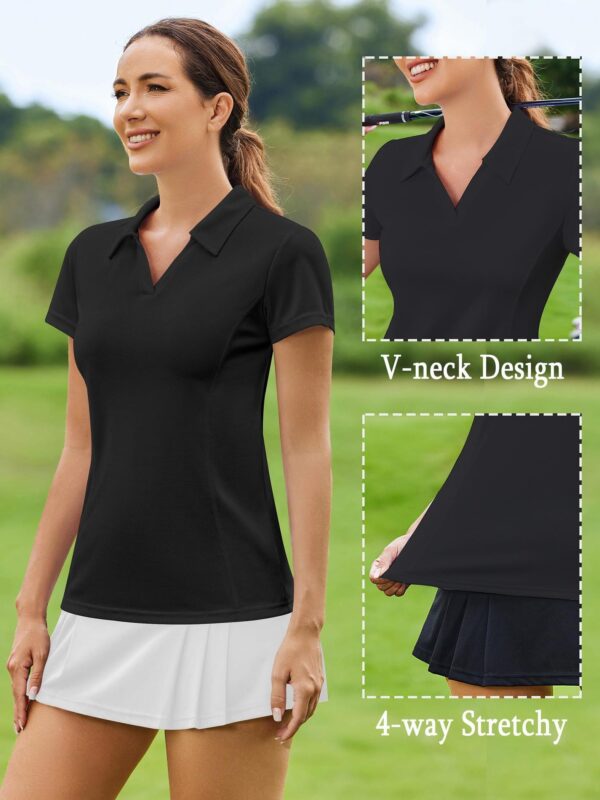 Womens White Polo Shirt - Image 10