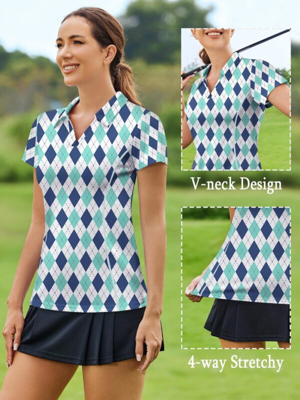 Womens White Polo Shirt - Image 11