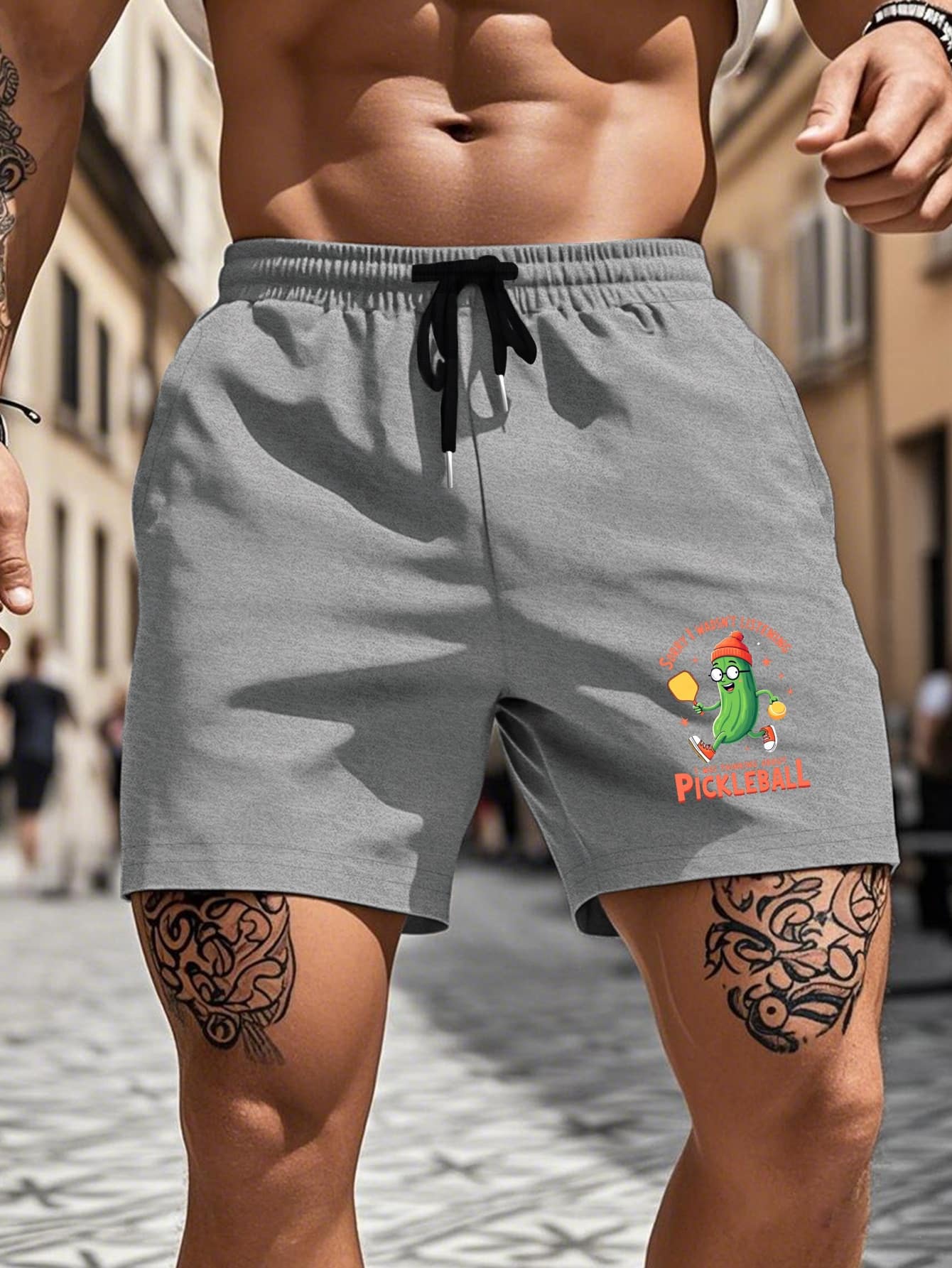 Men's Funny Pickleball Shorts - Image 3