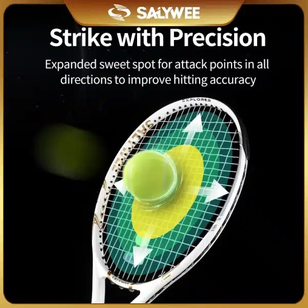 SAYWEE 1119 Tennis Racket Pro Staff Professional Training Full Carbon With String - Image 4