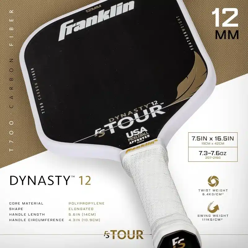 Franklin Sports Pro Pickleball Paddles - FS Tour Featherweight Series Lightweight Paddles - Image 2