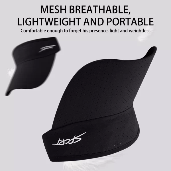 2-for-1 Black and White Quick Dry Visors - Image 7