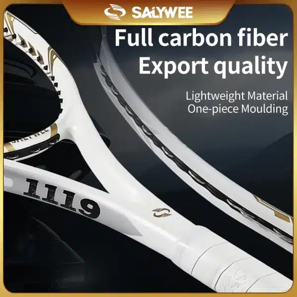 SAYWEE 1119 Tennis Racket Pro Staff Professional Training Full Carbon With String - Image 3