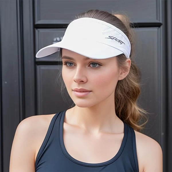 2-for-1 Black and White Quick Dry Visors - Image 4