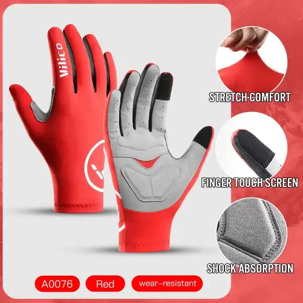 Gel Sports Full Finger Gloves - Image 10