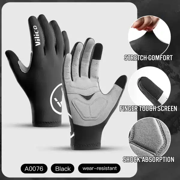 Gel Sports Full Finger Gloves - Image 7