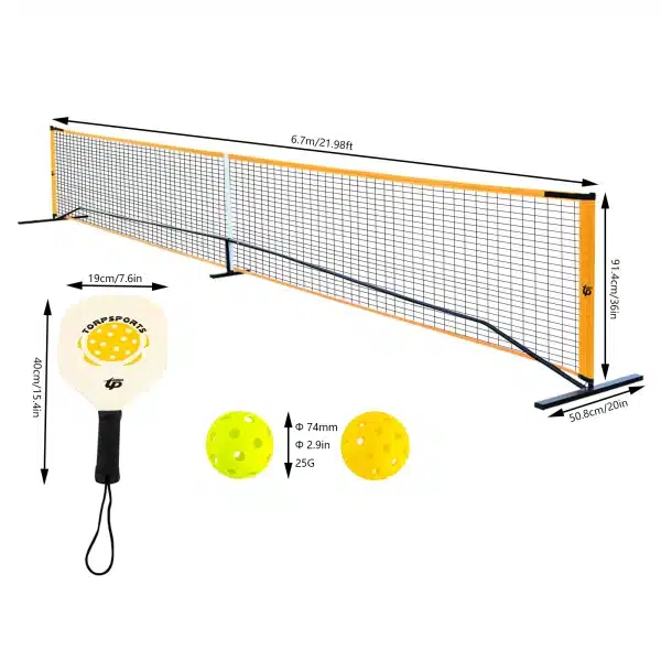 22ft portable pickleball net set