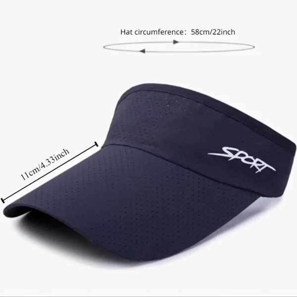 2-for-1 Black and White Quick Dry Visors - Image 6