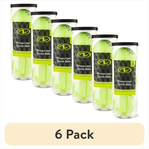 (6 pack) Pressurized Tennis Balls, 3 Count