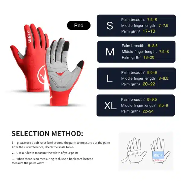 Gel Sports Full Finger Gloves - Image 6
