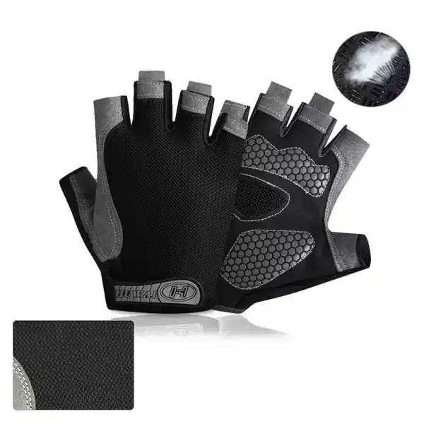 Breathable Anti-Slip Half Finger Gloves - Image 2
