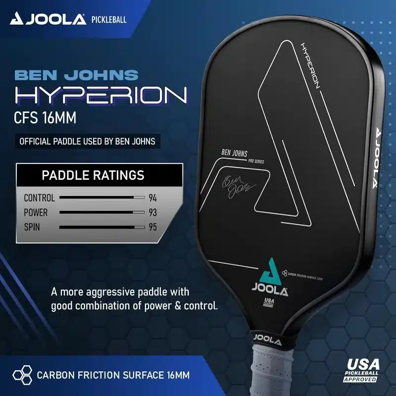 JOOLA Ben Johns Hyperion Pickleball Paddle - Image 2