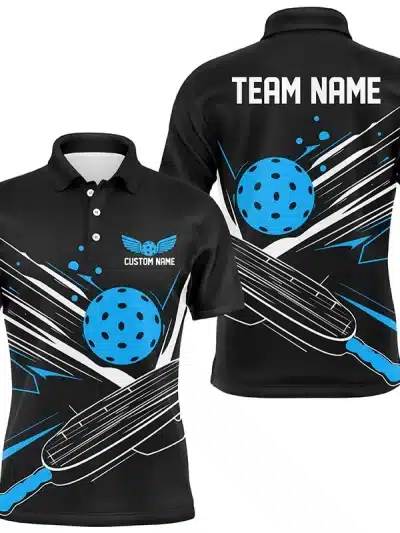 Pickleball Polo Shirt For Men Custom Name Multi-Color Pickleball Shirts Summer Sports Players League Team Short Sleeve Tee Shirt