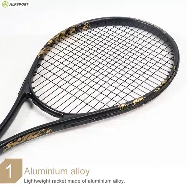 ALPSPORT JL T800 Carbon Fiber Tennis Racket 18K with Bag & Adjustable Strap - Image 2