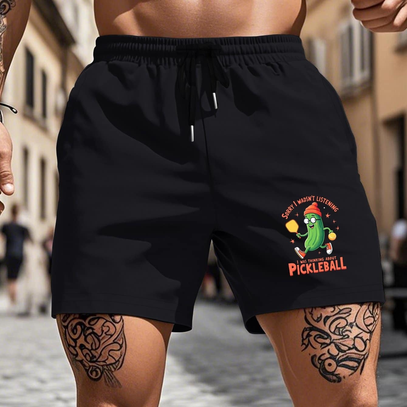 Men's Funny Pickleball Shorts